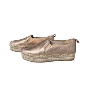 Sam Edelman Rose Gold Slip On Platform Espadrille Size 7